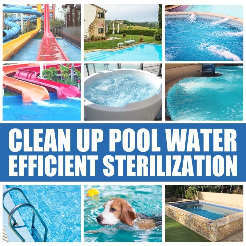 100g Pool Cleaning Chlorine Tablets Provide Superior Water Quality Management Great For Indoor Outdoor Swimming Pools