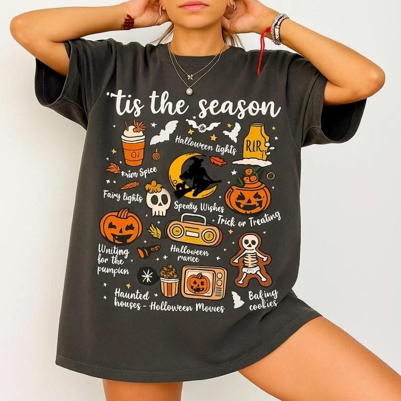 

Vintage Halloween Shirt, Tis the Season, Retro Halloween Aesthetic, Women s 4XL