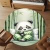 1PC Panda Bamboo Pillow Round Chair mat Area Rug - Non-Slip, Floor Mat for Office, Bedroom, home decor Christmas Gift c0528096