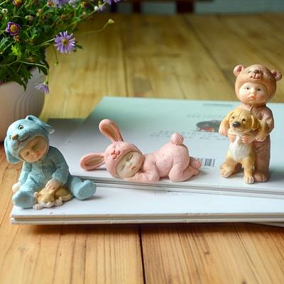 1 Stück Niedliche Harzpuppe Dekor Ornament - Hardcover Heimdekoration für Schlafzimmer & Wohnzimmer