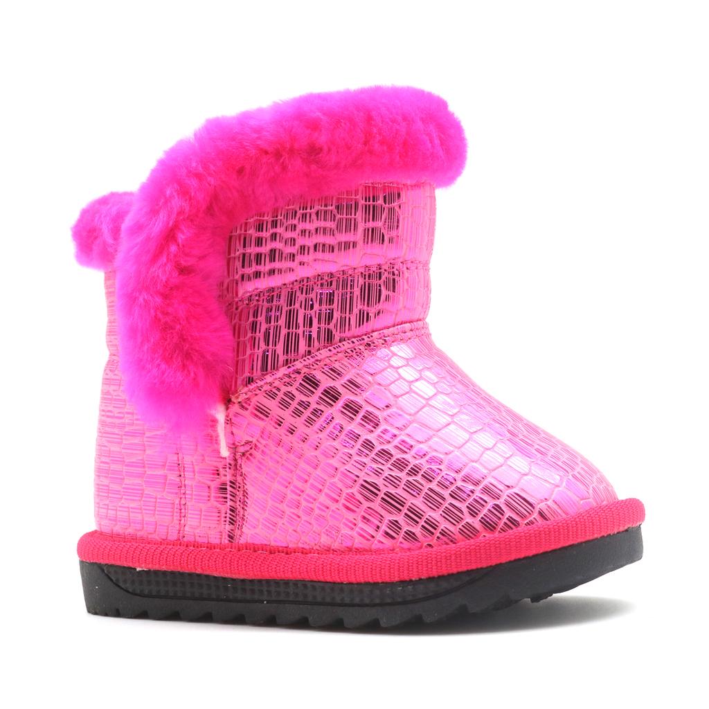 shiny toddler boots