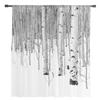 White Aspen Trees In Snow Netting Window Curtains Living Room Organza Yarn Sheer Voile Curtain Bedroom Cooking Area Home Decor Drape