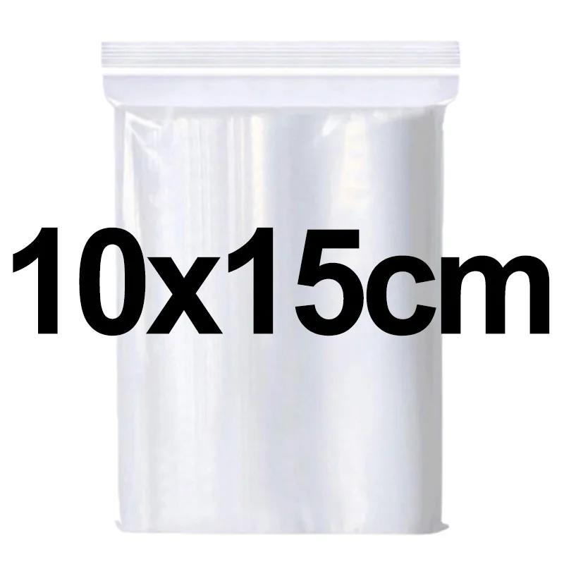 Transparente Zip-Verschlussbeutel Plastik Vakuum Aufbewahrungsbeutel für Kleinschmuck Küche Lebensmittelverpackung Wiederverschließbarer Heimverschlussbeutel