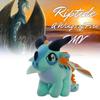 Of Fire Wings Dragon Big Eye Blue Dragon Plush Toy Stuffed Doll Gift Cartoon