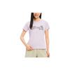 Printed Logo Round Neck Short Sleeve T-Shirt Women Tops Pink AR5795-686