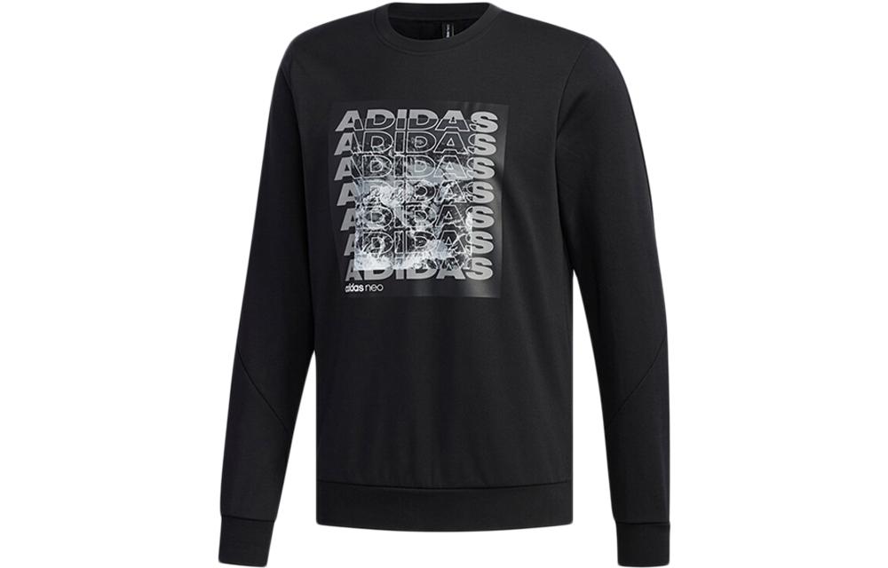 Adidas Neo Sweatshirts Men s Black Crew Neck Moderate Regular EI4509 M