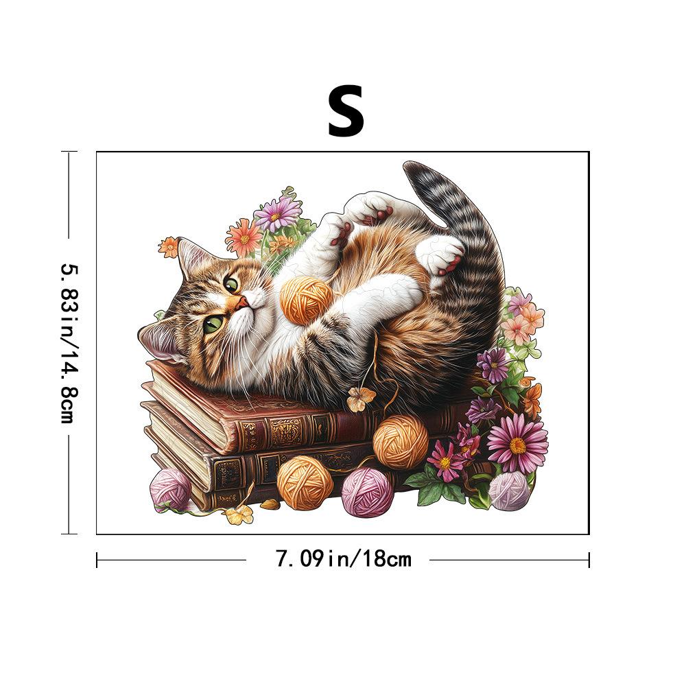 Horse Head With Flowers Wooden Puzzle Irregular Animal Shape Block Flat Wooden Puzzle