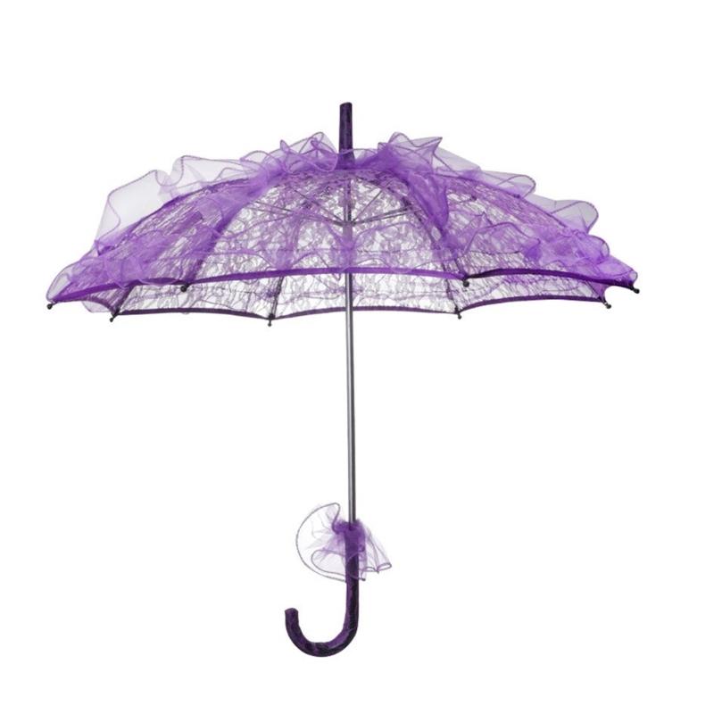 Bühnenrequisiten Spitzen-Sonnenschirme Zarte Foto-Requisiten Damen-Kostüm Party Outdoor-Hochzeiten Bühnenrequisiten Mehrfarbig