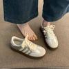 Forrest Gump Shoes German Training Little White Shoes Women'S Flat-Soled Student Single Shoes Spring Autumn Niche Retro Versatile Casual Board Shoes