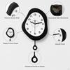 Wall Clock Hanging Easy Read Silent with Pendulum for Office Home Bedroom