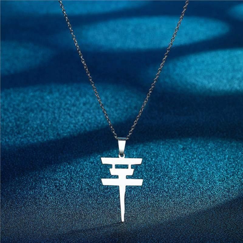 Geometric Necklaces Ornament with Flash Pendant Dainty Clavicle Chain Adornment