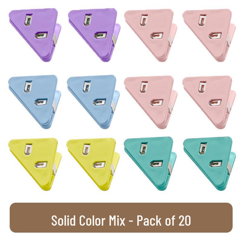 Multifunctional Transparent Triangle Clip Folder for Storage & Test Papers