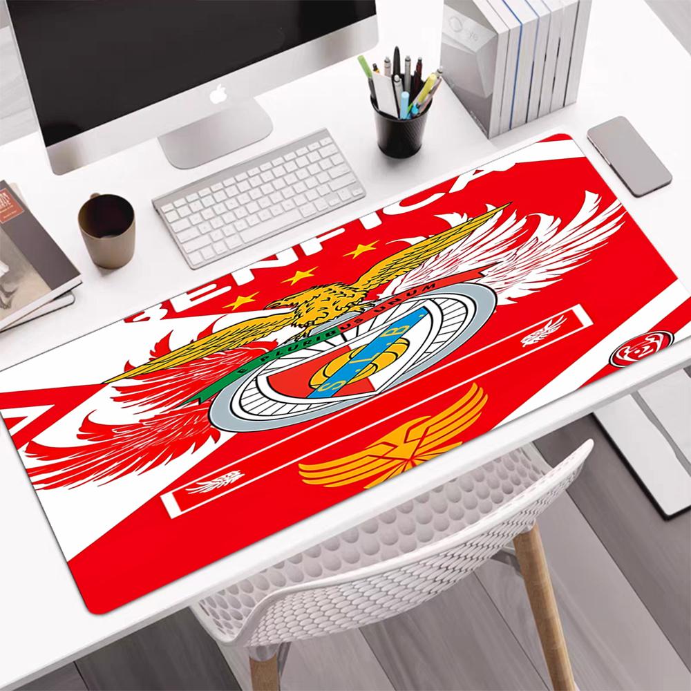 S.L. Benfica Thema Mauspads, Rutschfeste Gummiunterseite, Multifunktionales Büro- & Heimdekor, Perfekt für die Personalisierung des Arbeitsplatzes.