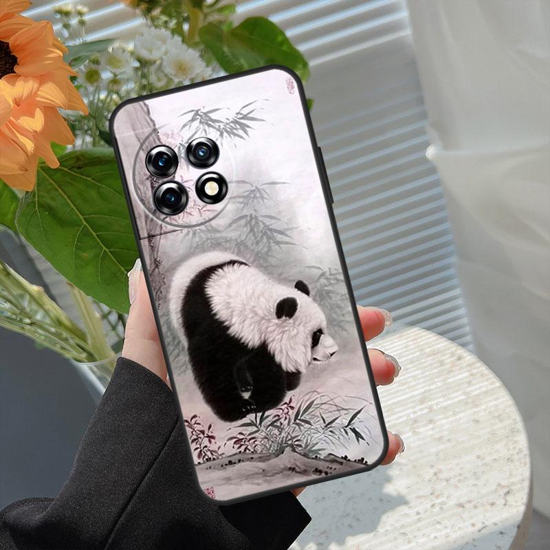 Chinese Bear Panda Case For OnePlus 15 15R 12 12R 13T 13R 13 11 10 10R 10T 8T Nord 5 CE 2 3 4 Lite N20 N30 Cover