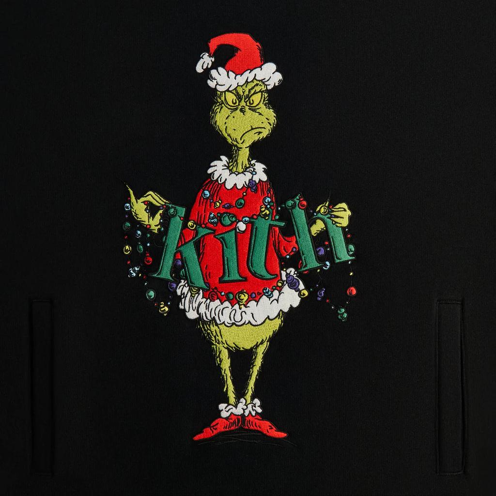 Kith X L'Ornement Grinch Sweat à Capuche Williams III Noir Homme Hauts KHM033050-001