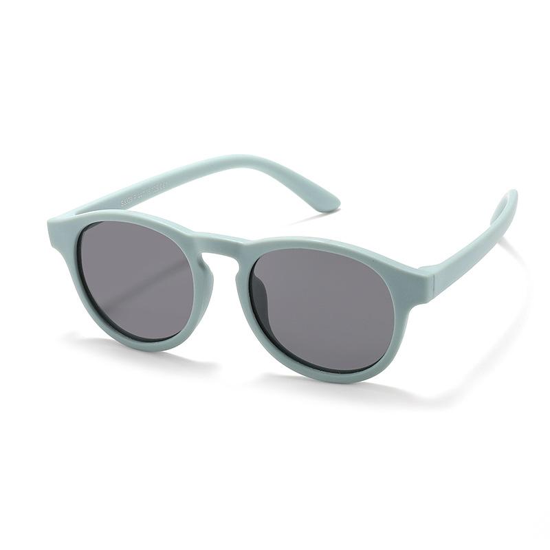 

Stylish Round Kids Sunglasses for Daily Use Boys Girls Sun Eyeglasses Lightweight Design Weight Silicone Children Shades