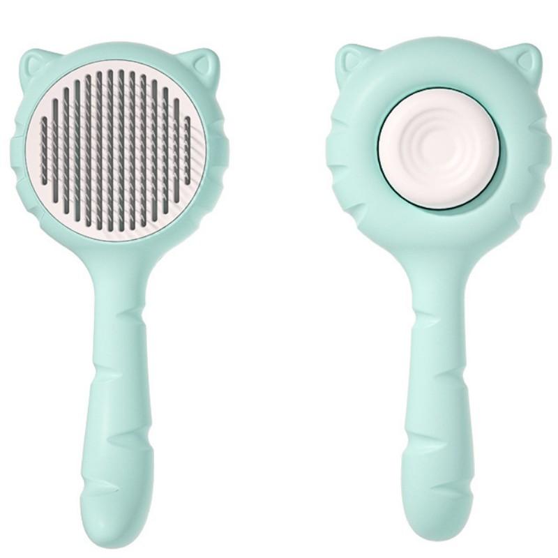 Dog Brush One-click Pet Hair Remover Dog Grooming Massage Cat Brush Floating Hair Combs Self Cleaning Dogs Comb Pet Accessories