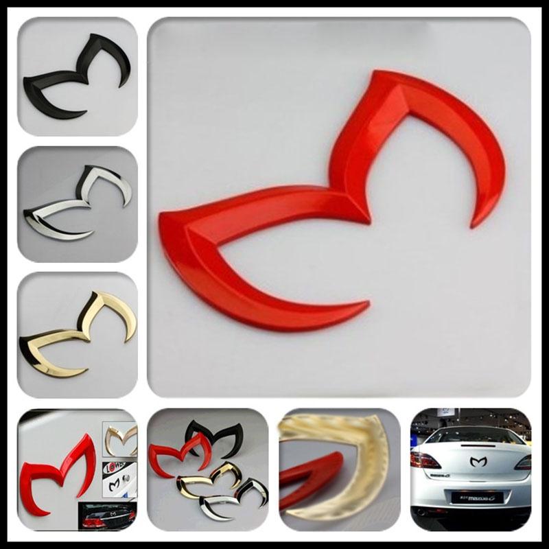 Premium 3d Evil M Emblem Logo Bat Rear Badge Decal For Mazda 3 6 Mazdaspeed Cx Miata