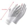 1 Pair Sun Protection Gloves One Size Sunscreen Breathable Anti-Uv Cooling Fabric Slip Gloves For Outdoor Cycling Driving