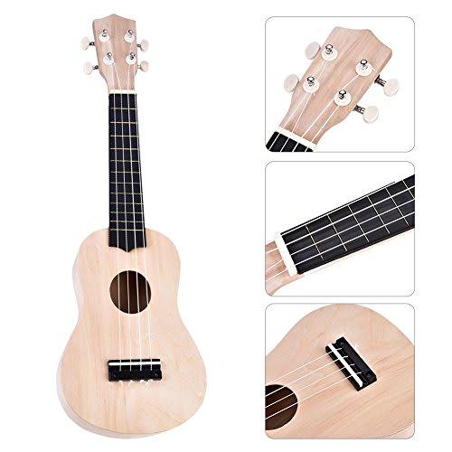 DIY Ukulele for Kids, Beginners, 21-inch, Unfinished Basswood Ukulele Assembly Kit, Fun, Wear-Resistant, Musical Toy, Kids Gift