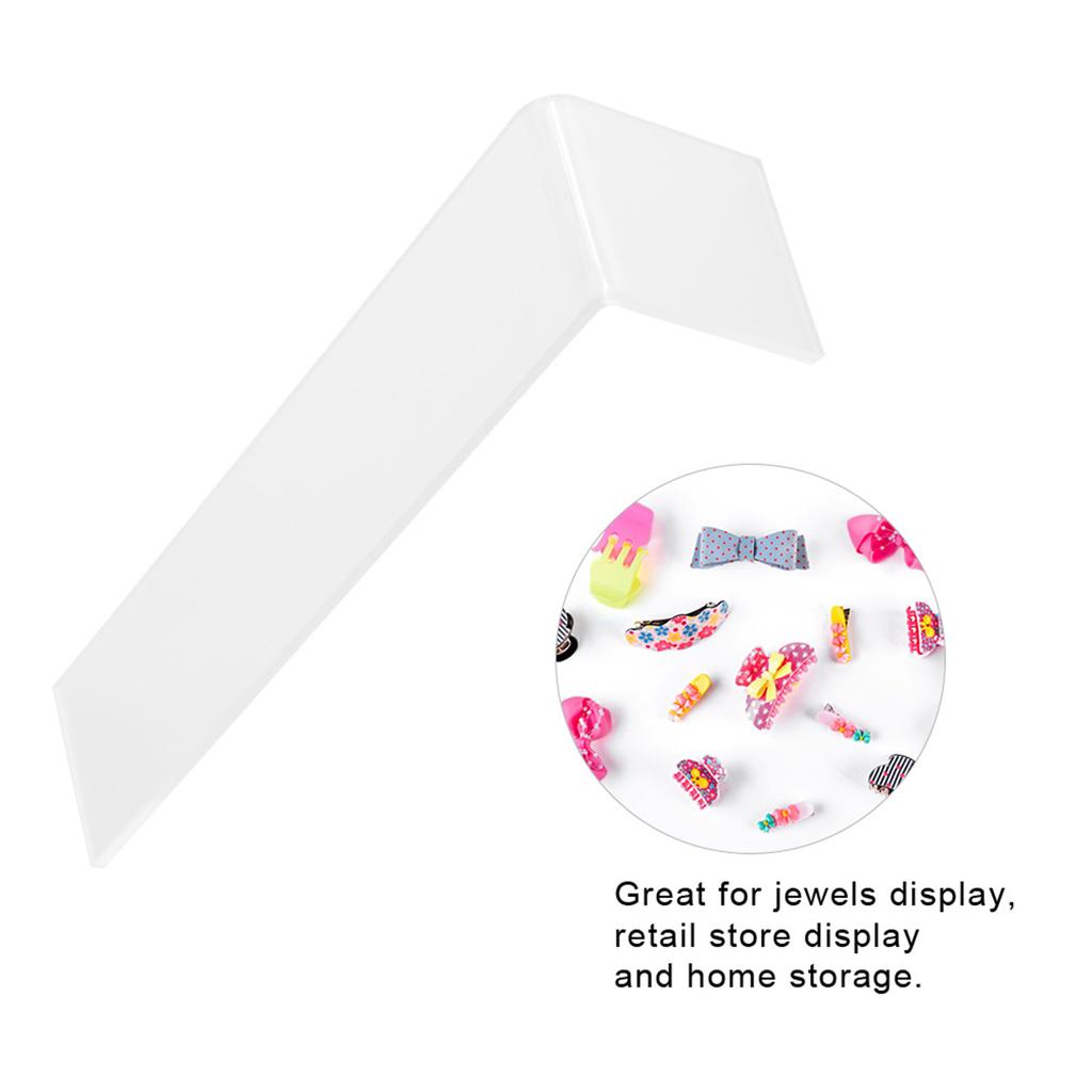 Hair Clip Ornament Display Rack Hairpin Stand Holder Storage   L Type (Transparent)