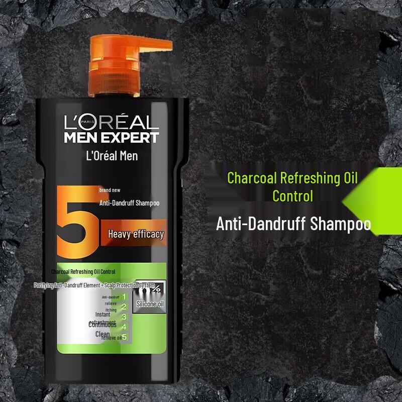 L'Oréal Men's Charcoal Oil Control Anti-Dandruff Shampoo
