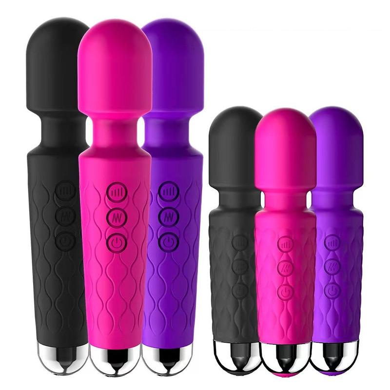 20 Modes Strong Vibration Mini Vibrator USB Charging AV Stick Rod Massager Clitoris G-Spot Vibrators Sex Toy For Women Adults 18