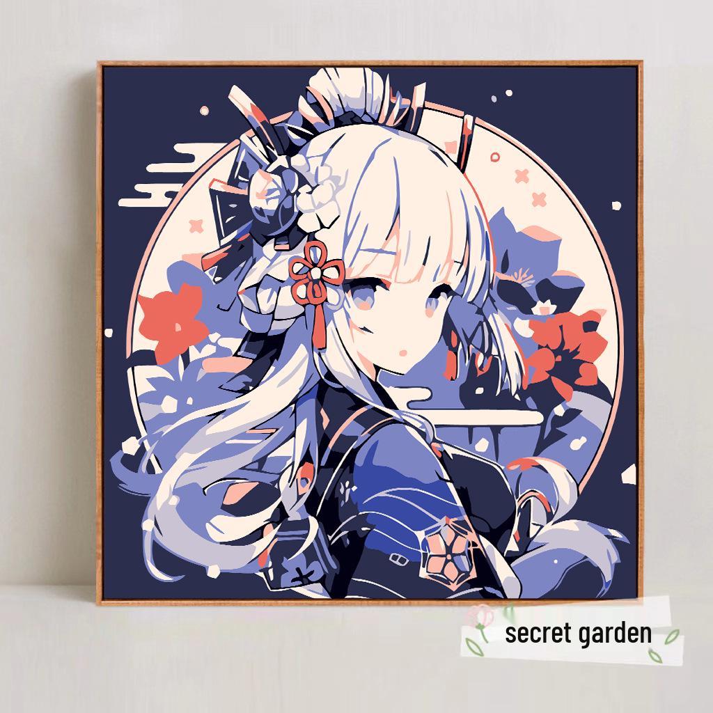 Kit Pittura ad Olio Digitale Anime Demon Slayer Fai da Te per Bambini