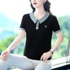 Women's Summer Short Sleeve Polo Shirt - Korean Style, Loose Fit, Slimming, Casual Lapel Top T2026