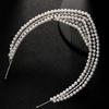 Eye-catching Pearls Hairband Luxurious Crystal Elaborate Hair Accessory for Parties Proms Masquerade Wedding