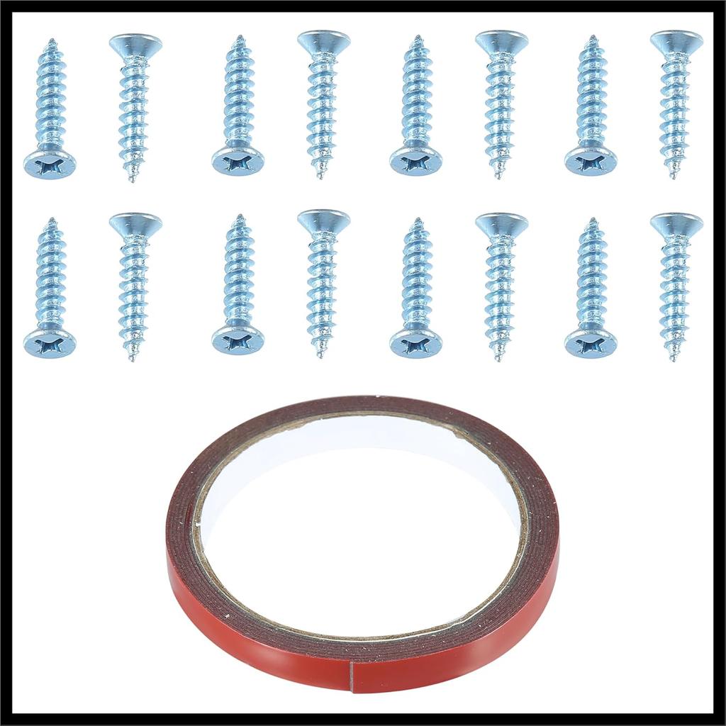 4pcs Black Straight Car Rear Lower Bumper Splitter Lip Wing Diffuser Shark Fin Spoiler Universal with Screw for Car SUV Durable Material