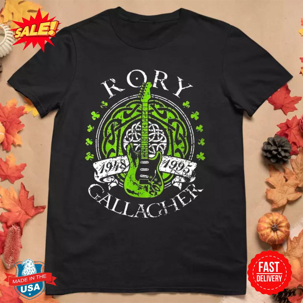Rory Gallagher Black Cotton T Shirt S-5XL Unisex T-Shirt XL