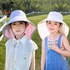 Kinder Sommer Outdoor Sonnenhut mit breiter Krempe und Nackenschutz für Mädchen und Jungen