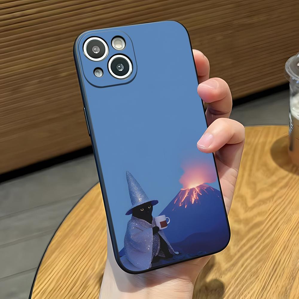 

Cute Abstract Kitten Phone Case For IPhone 17 Pro Max 16 15 14 Pro Max 13 11 X Xs Xr 8 7Plus Silicone Cover iPhone 12 Pro Max
