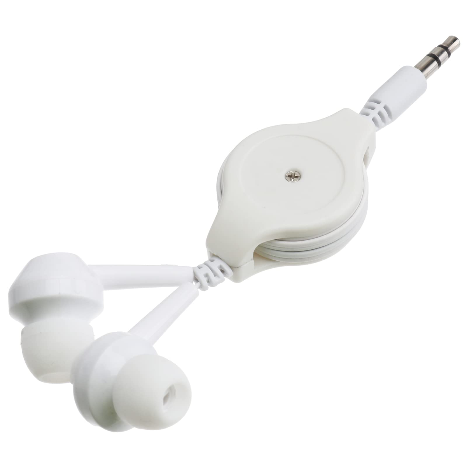 

Extendable ear desk, in-ear type ear desk, double-ear interference microphone, wireless ear desk, 3.5 mm (white) 1327