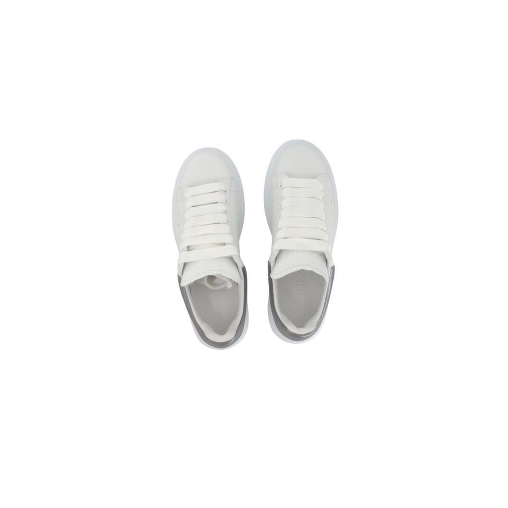 (WMNS) Alexander McQueen Oversized Sneaker 'Bleach White Silver' Women's 553770WHFBU9042