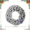 Christmas Flocked Garland Fireplace Stair Decor PVC Front Door Hanger