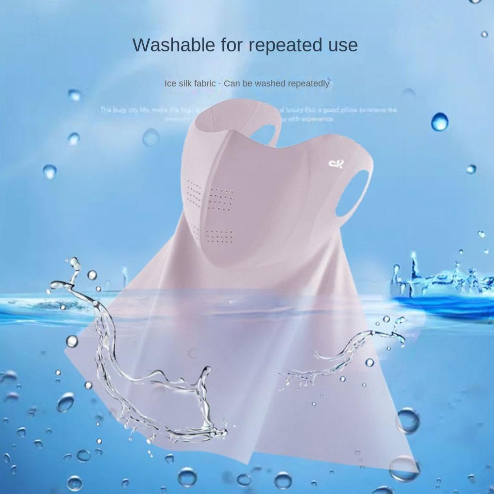 3D Breathable Anti-UV Neck Scarf Ice Silk Sunshade Face Mask New Sun Protection Mask Outdoor