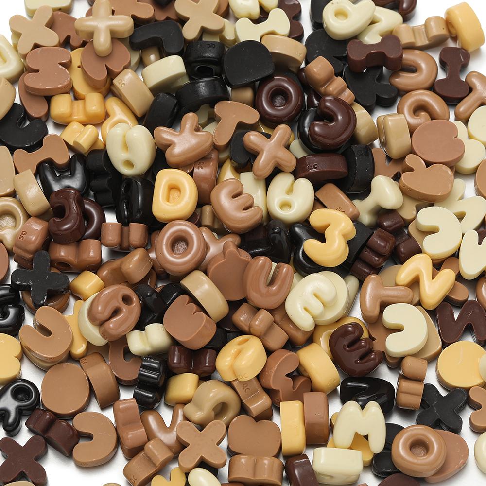 

10pcs/Lot 8-14mm Mix Size Resin Letter Beads Colorful Loose Spacer Bead for DIY Necklace Jewelry Making Findings Accessories кофейный