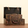European Retro Leather Storage Box - Handbag, Clothes, and Travel Photography Prop Organizer