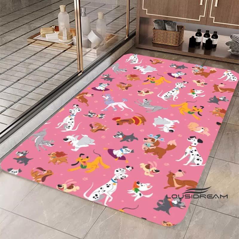 Cartoon Lady and the Tramp rug, suitable for bedroom, living room and other home décor, fluffy square rug, soft area rug, play