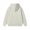 D830 Silver Gray & Haze Purple Embroidered Terry Cloth Hoodie