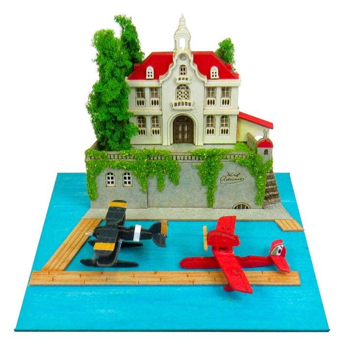 Sankei Studio Ghibli mini Porco Rosso Adriano and Seaplane Non-Scale Papercraft MP07-21