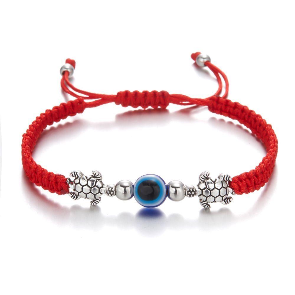 Fashion Flower Braided Woven Elephant For Women Demon Eye Bracelet Lucky Bracelet Hand Rope