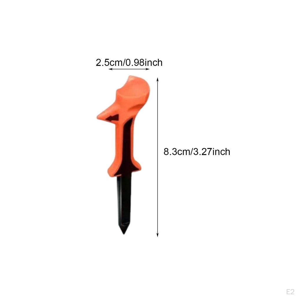 10 Pieces Golf Tees Accessories Training Wear Resistant Reusable Sturdy Equipment Golfing