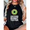European Sizes Graphic Print T-shirt, Short Sleeve Crew Neck Casual Top for Summer & Spring, Women's Clothing