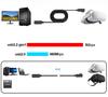 Link Virtual Reality Headset Cable For Quest 2 and Quest 4.8M Elbow Stream Line