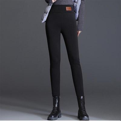 Tooxika Winter Women's Long Pants With Added Velvet And Thickened Outer Wear, High Waisted Leggings, Women's Cotton Pants
