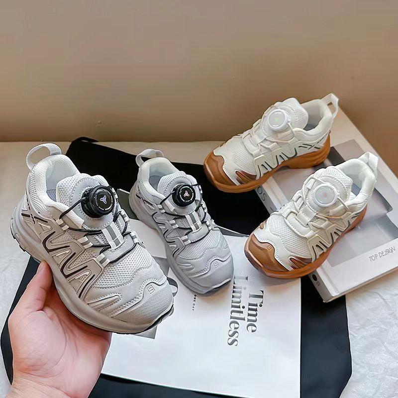 New spring and autumn mesh shoes for boys and girls, Korean-style children's sneakers, girls' dad shoes, breathable, fashionable, and casual