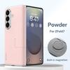 SULADA For Samsung Galaxy Z Fold7 5G Case Leather Back Cover Compatible with MagSafe Hinge Protection